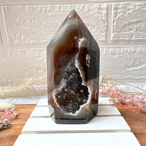 Gorgeous Agate Polished Point/Tower from Brazil